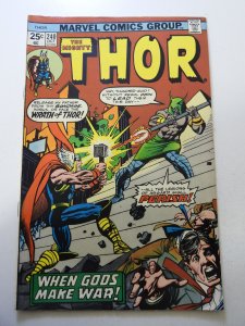 Thor #240 (1975) FN Condition 1/4 tear fc