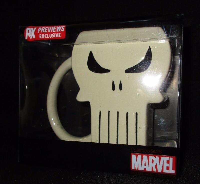 Marvel Heroes Punisher Symbol PX Molded Coffee Cup / Mug - New!