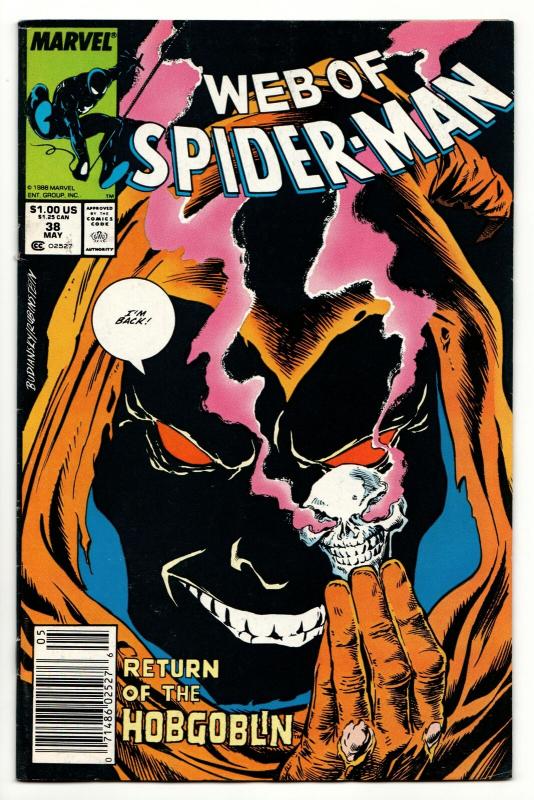 Web of Spider-Man #38 (Marvel, 1988) FN/VF