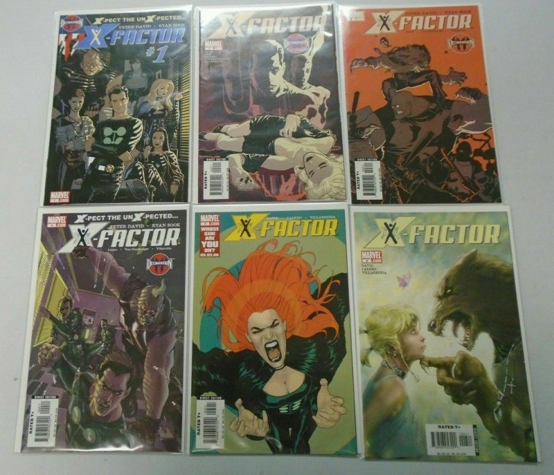 X-Factor (3rd series) lot from:#1-6 avg 8.0 VF (2006)