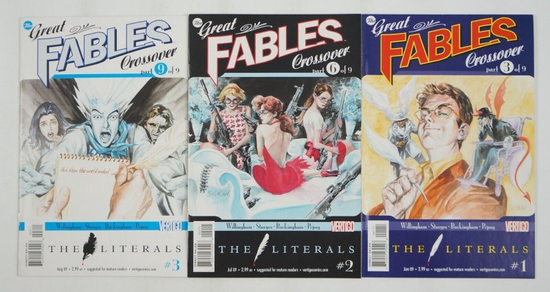 the Literals #1-3 VF complete series - the great fables crossover  willingham 