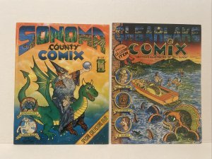 Sonoma County Comix And Clear Lake Comix Bill Leach Lot Of 2 