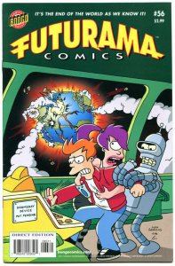 FUTURAMA #56, VF+, Bongo, Fry, Bender, Leela,Professor Farnsworth, more in store