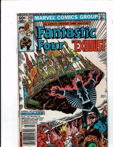 10 Fantastic Four Marvel Comics # 225 233 240 242 243 244 245 246 247 249 J245