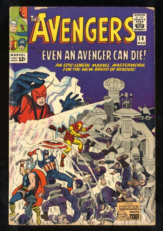 Avengers #14 GD/VG 3.0 Marvel Comics Thor Captain America