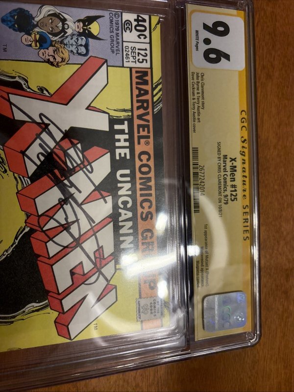 X-Men (1979) # 125 (CGC 9.6 WP) Phoenix | Signed Claremont