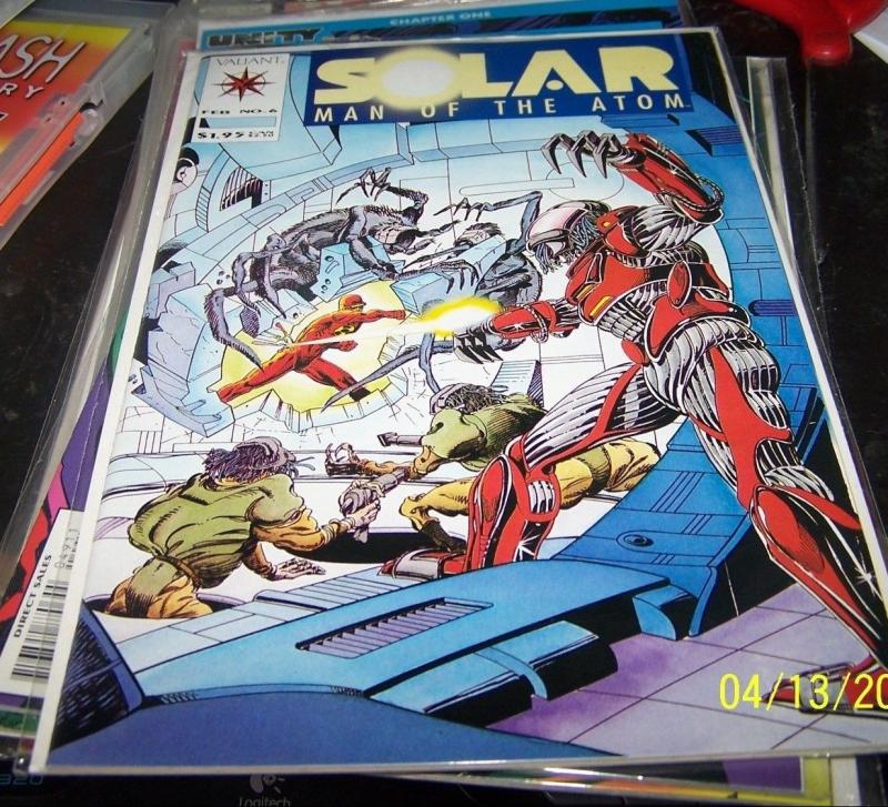 SOLAR MAN OF THE ATOM COMIC # 6 1992 PRE UNITY VALIANT  HOT key