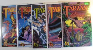 Tarzan Lot of 5 #Beckoning 1, 2, 3, Warrior 3, 4 Malibu (1992) Comic Books
