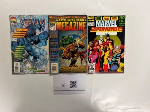 3 Marvel Comics Vision # 14 + Megazine # 1 + Super-Heroes # ‘92 Thor 72 JS49