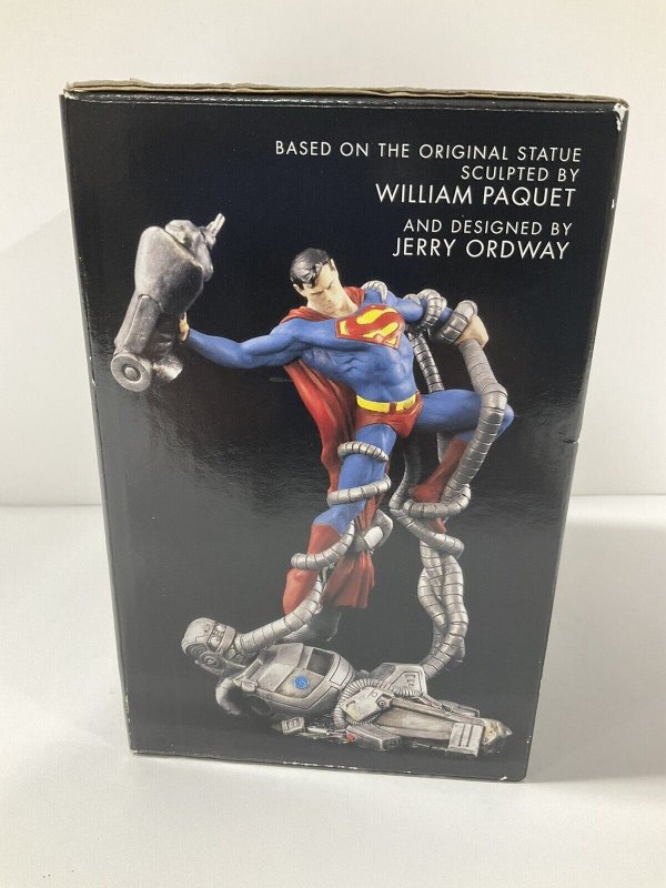 SUPERMAN MAN VS. MACHINE JERRY ORDWAY STATUE IN BOX LMTD 1995/2500 DC DIRECT 