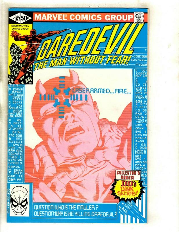 Daredevil # 167 NM Marvel Comic Book Foggy Karen Avengers Defenders Owl GK2