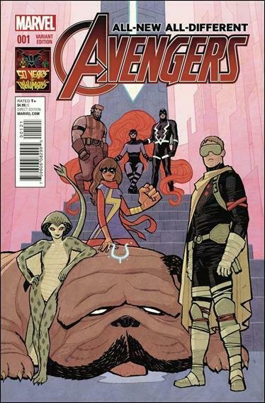 All New All Different Avengers #1 Vecchino 1:20 Variant Ms Marvel Inhumans