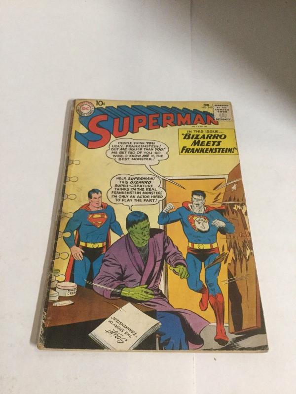 Superman 143 Gd Good 2.0 Bottom Staple Detached Tape On Spine DC Comics SA