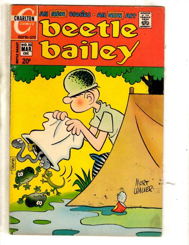 Lot Of 6 Beetle Bailey Charlton Comic Books # 81 88 105 106 108 114 Sarge JL29