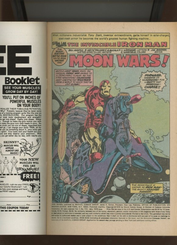 (1978) Iron Man #112: BRONZE AGE! WE COMBINE SHIPPING! (6.5/7.0)