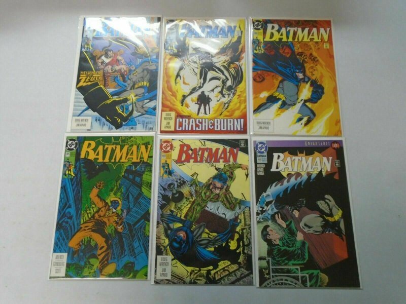 Batman comic lot 23 different from #450-499 avg 8.0 VF (1990-93)
