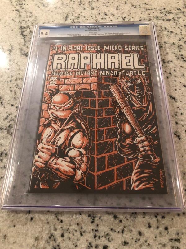 Raphael # 1 CGC 9.4 Graded Mirage Studios Comic Book 1st Casey Jones TMNT RM2