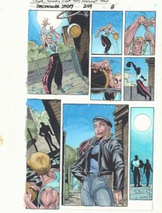 Spectacular Spider-Man #249 p.8 Color Guide Art - Flash Thompson John Kalisz