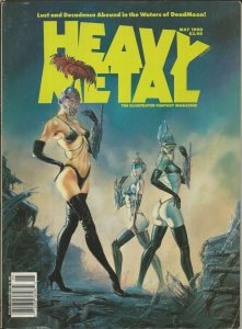 Heavy Metal Magazine Vol. 14 #2 VINTAGE May 1990 Dorian Vallejo Cover GGA