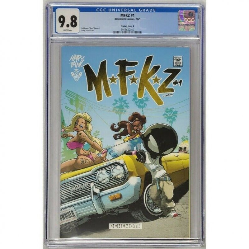 MFKZ #1 Behemoth 2021 CGC 9.8 Run Renard Variant Cover B Grand Theft Auto