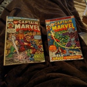 Captain Marvel 41 42 Bronze Age Drax The Destroyer Comics Lot Run Set collection