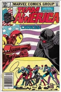 Team America #9 - Bronze Age - Feb., 1983 (VF+)