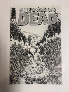 Walking Dead (2015) # 1 (NM) Austin Wizard World Comic Con Sketch B&W