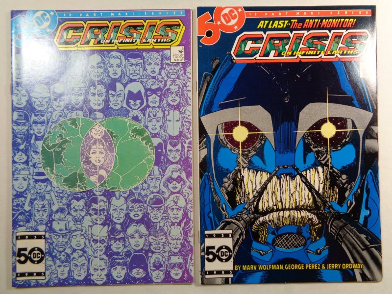 Crisis On Infinite Earths #1 2 3 4 5 6 9 10 11 DC 1985/86