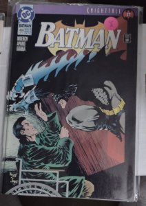 Batman #  499 1993 DC  KNIGHTFALL PT 17  BANE ROBIN bruce wayne crippled
