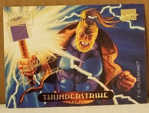 1994 Marvel Masterpieces Gold Foil Signature Series #125 Thunderstr/Hildrebrandt