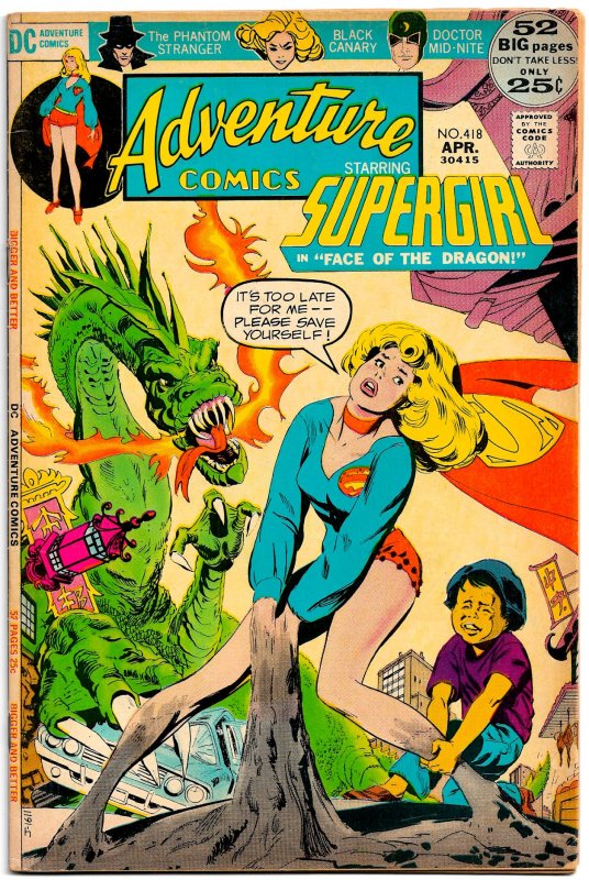 ADVENTURE COMICS #418-19 (Apr-May '72)6.0 FN • Oksner *Toth *Phantom Stranger!