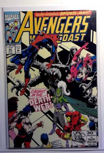 Avengers West Coast #85 1992 Marvel Spider-Man Hawkeye Scarlet Witch Iron Man