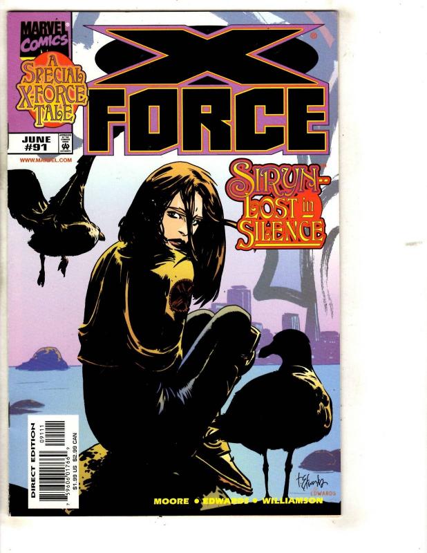 Lot Of 10 X-Force Marvel Comic Books # 86 87 88 89 90 91 92 93 94 95 X-Men CR59