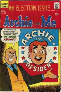 Archie and Me #25 VG ; Archie | low grade comic December 1969 Archie For Preside