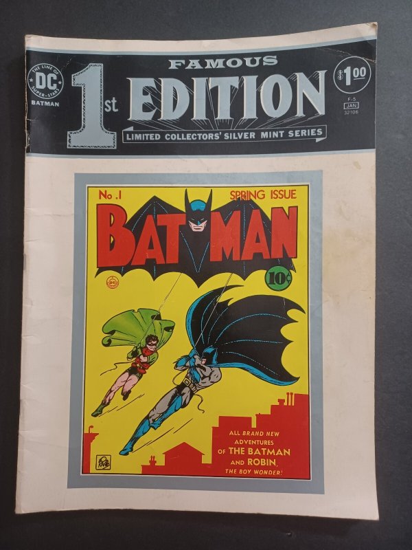 Famous First Edition Batman #1 - F-5 - 1975 - VG