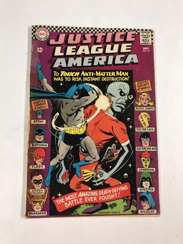 Justice League Of America 47 3.5 Vg- Very Good- Dc Silver