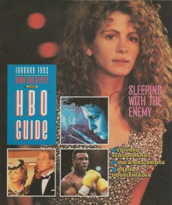 ORIGINAL Vintage Jan 1992 HBO Guide Magazine Sleeping With the Enemy Awakenings