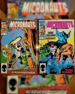 Micronauts New Voyages #18, 20 (1986) Pollard, Sienkiewicz Covers Final Issue 20