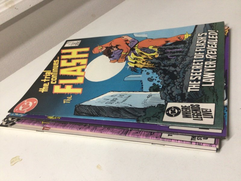 The Flash #340-343 (1985) Trial Series People Versus Flash Lot of 4 DC Comics