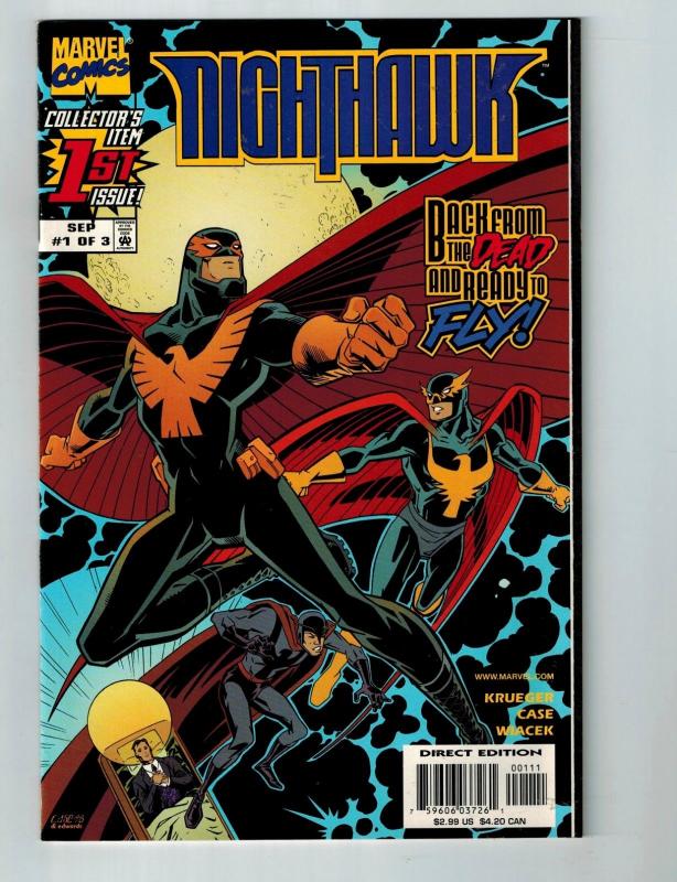 Nighthawk # 1 VF/NM Marvel Comic Book Modern Series Defenders Krueger Case S98