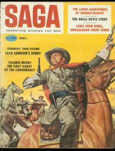 SAGA MAGAZINE DEC 1958-JACK LONDON-ROLLS ROYCE-SAUNDERS FN
