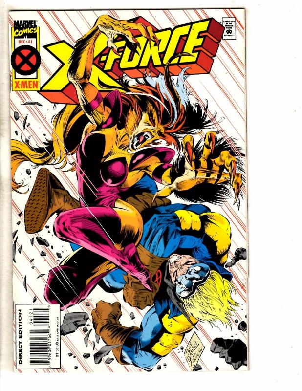 Lot Of 12 X-Force Marvel Comic Books # 31 32 33 34 35 36 37 39 40 41 42 43 J257