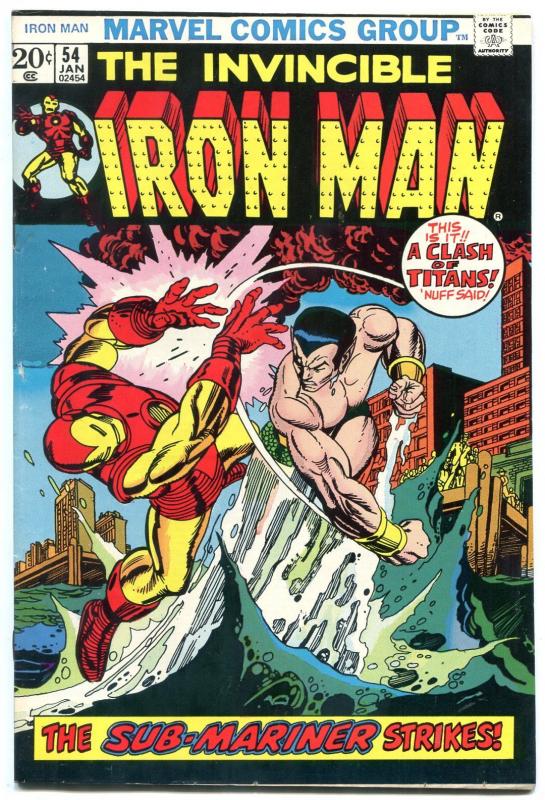 IRON MAN #54 1972 Marvel comic book First MOON DRAGON fn