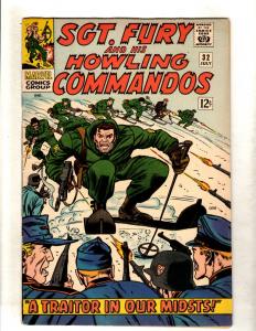 Sgt. Fury & His Howling Commandos # 32 VF/NM Marvel Comic Book Dum Dum JL15