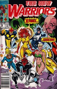 The New Warriors #19 Newsstand Cover Marvel Comics