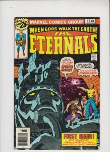THE ETERNALS VOL.#1 # 1 1976  MARVEL /  KIRBY / NEWSSTAND / CONDITION WORTH IT 