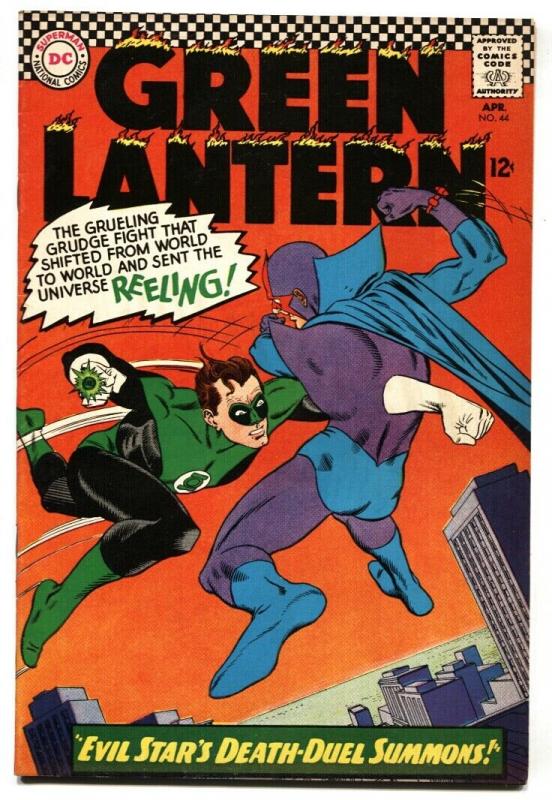 GREEN LANTERN #44 1966 DC COMICS EVIL STAR DEATH-FN/VF