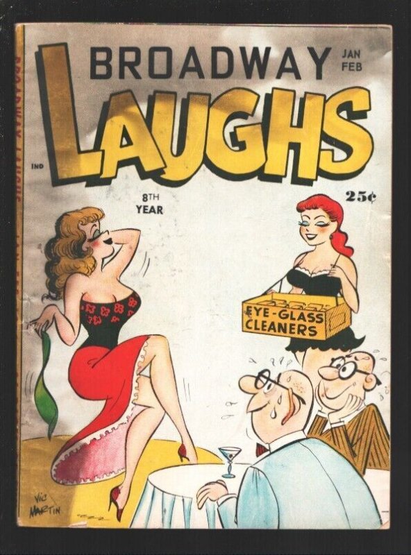 Broadway Laughs 1/1959-Cartoons-comic strips -gags-jokes-Art by Vic Martin-Pe...