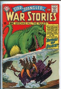 STAR SPANGLED WAR #122 1965-DC-DINOSAUR-SCI-FI-WWII-RUSS HEATH-vg+