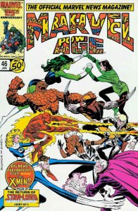 Marvel Age #46 FN ; Marvel | Fantastic Four vs X-Men